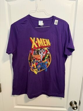 Marvel X-Men Women’s Purple Graphic Tee - Size XL